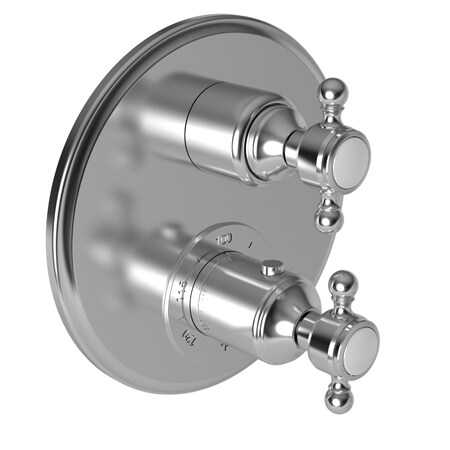 Newport Brass 1/2" Round Thermostatic Trim Plate With Handle in Polished Chrome 3-1033TR/26